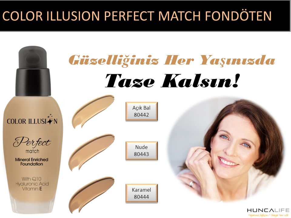 C. I. Perfect Match Fondöten Karamel 35 ml fiyatı sipariş ver