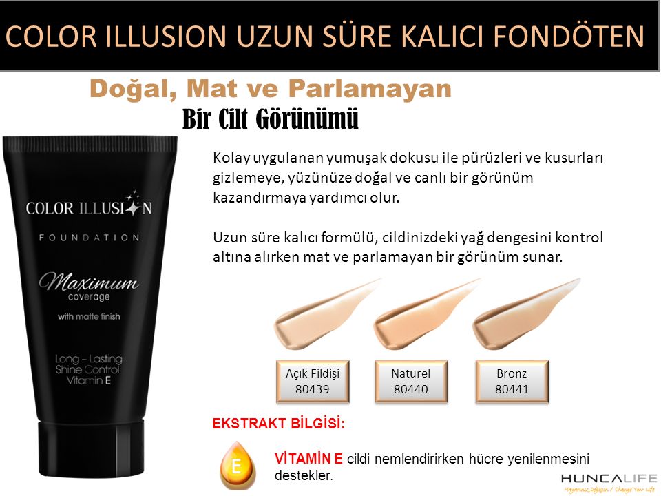 C. I. Uzun Süre Kalıcı Mat Fondöten Bronz 30 ml fiyatı sipariş ver